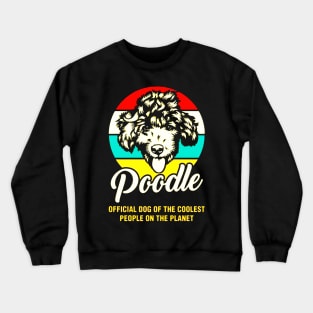 Funny Poodle Dog Vintage Retro Crewneck Sweatshirt